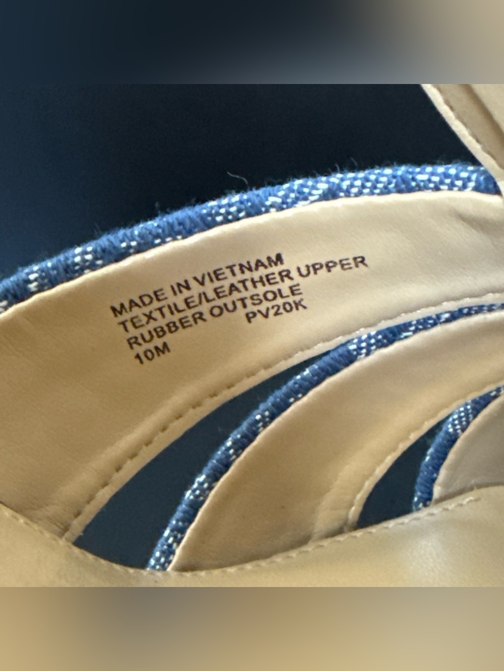 NIB Michael Kors Denim Jacquard Berkley Wedge Espadrille Sandal Women’s Size 10 - Picture 11 of 13